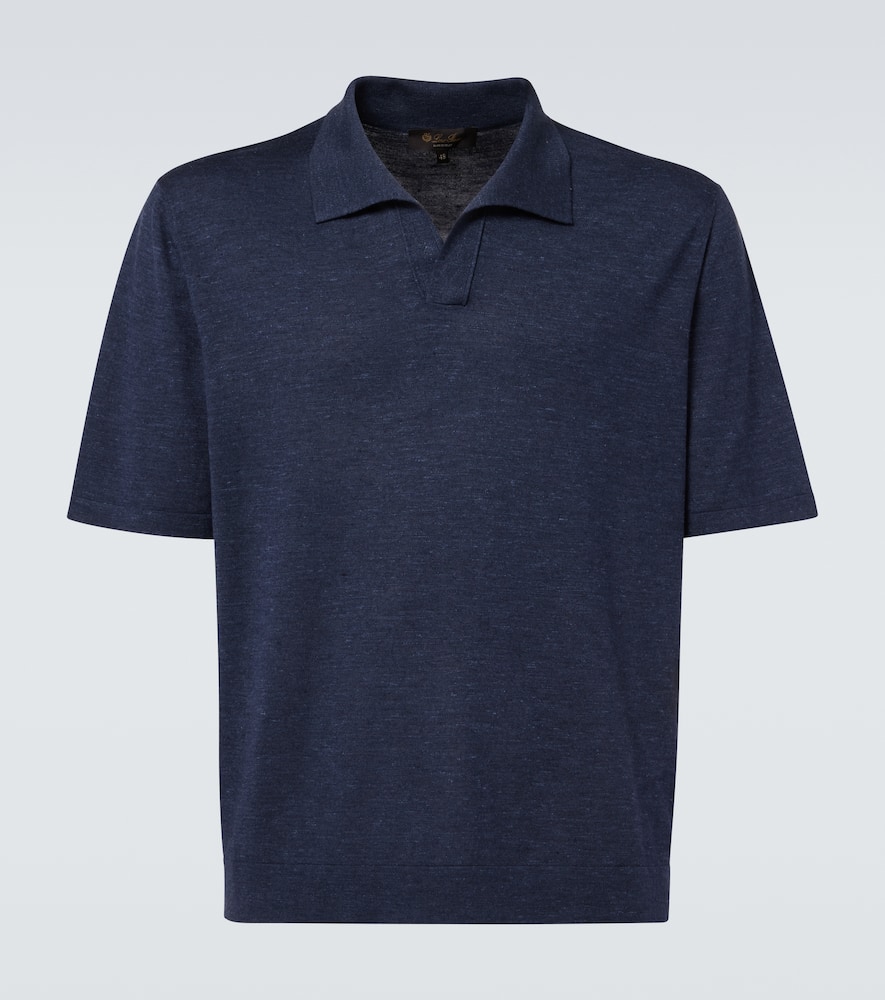 Loro Piana Cool silk, cashmere, and linen polo shirt