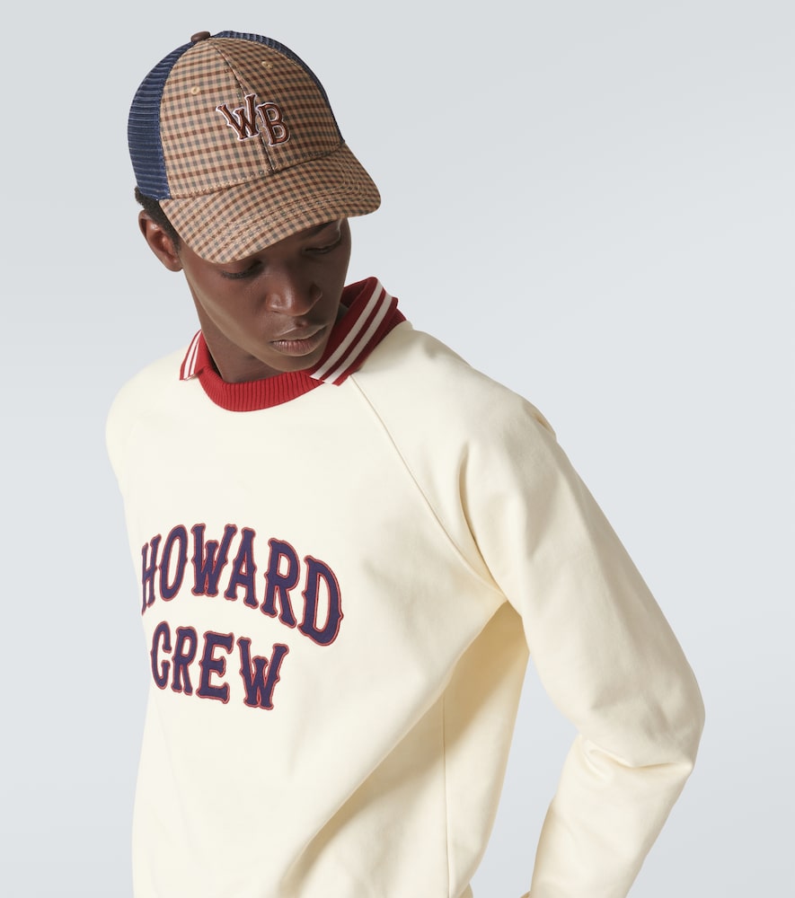  Wales Bonner Wales Bonner Original Monogram Checked Baseball Cap 
