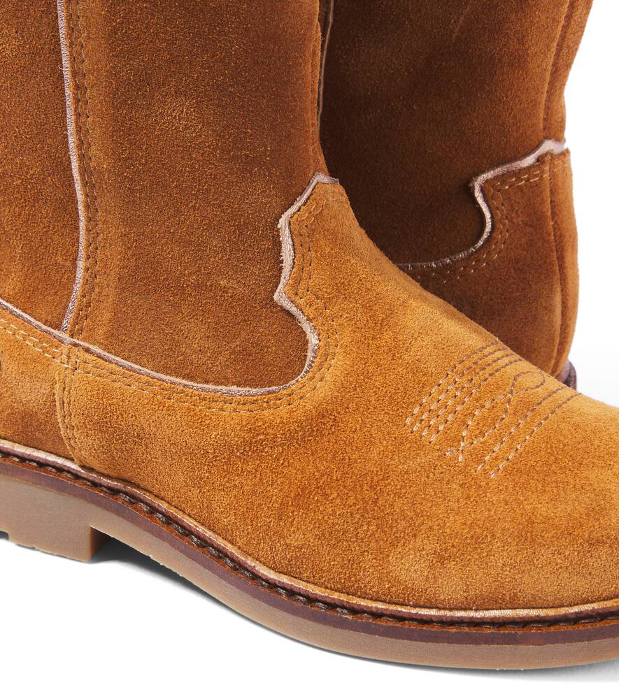 Pom D'api Sister West Suede Boots In Beige