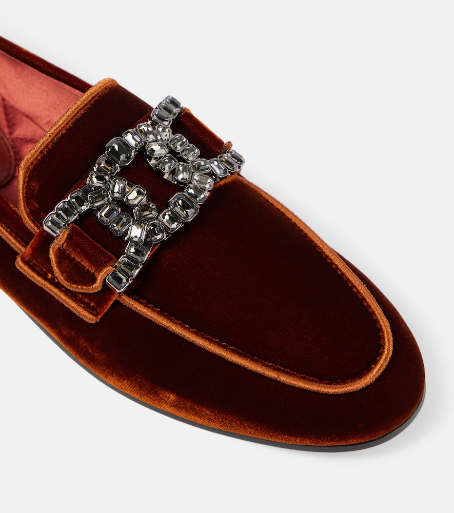  Tod's Tod's Kate Embellished Velvet Loafers 