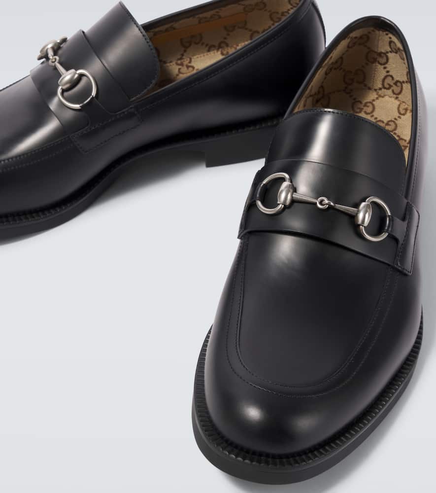 Gucci 50mm 1953 Horsebit Leather Loafers In Black