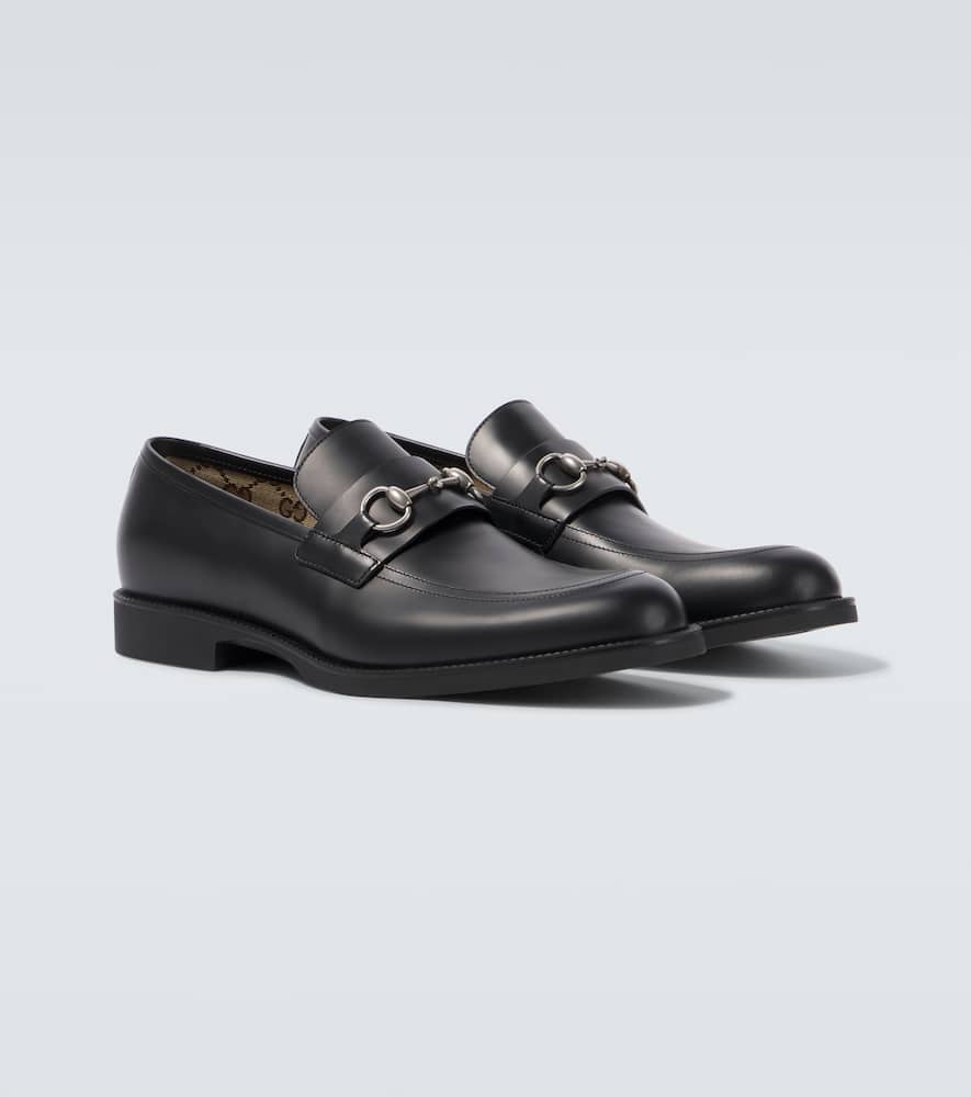 Gucci 50mm 1953 Horsebit Leather Loafers In Black