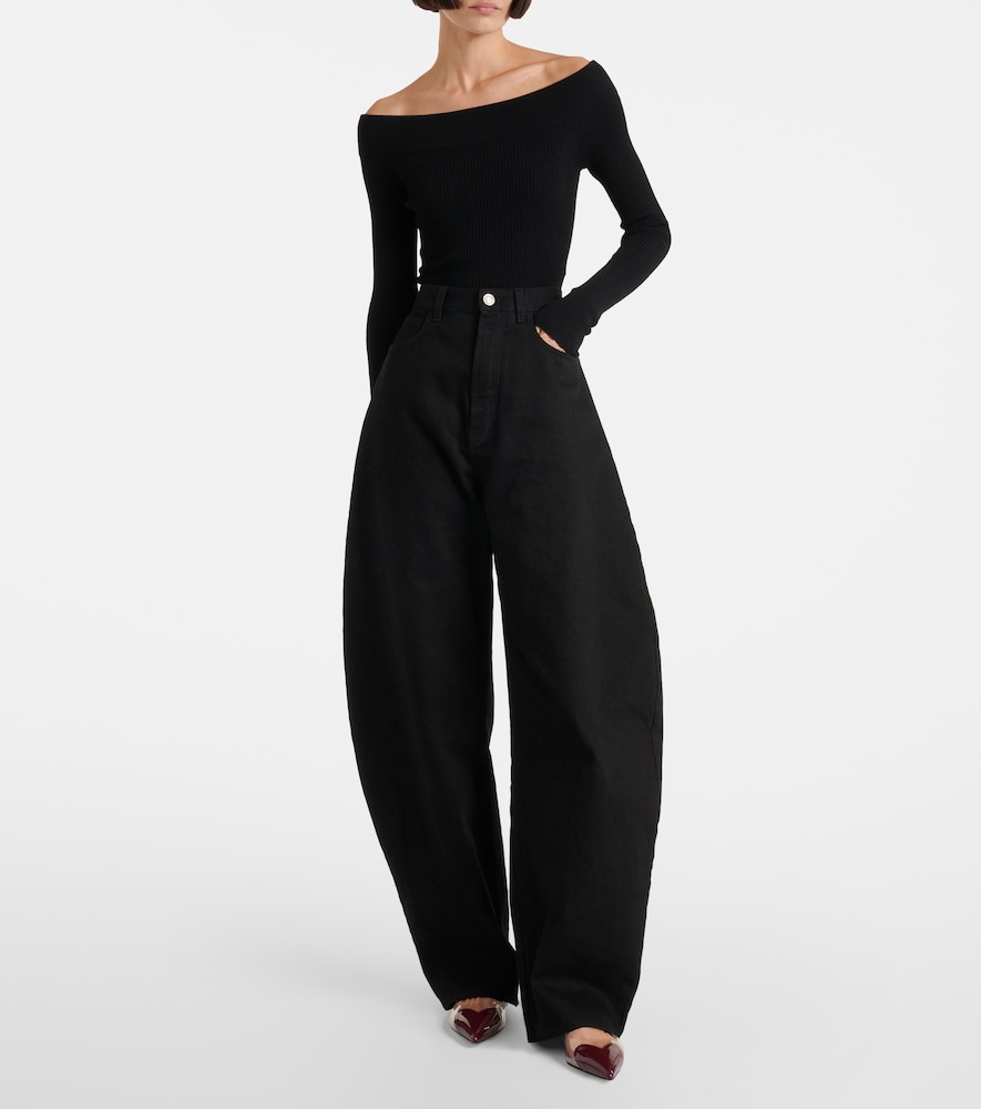 Alaïa Le Cœur Patent Leather And Pu Slingback
