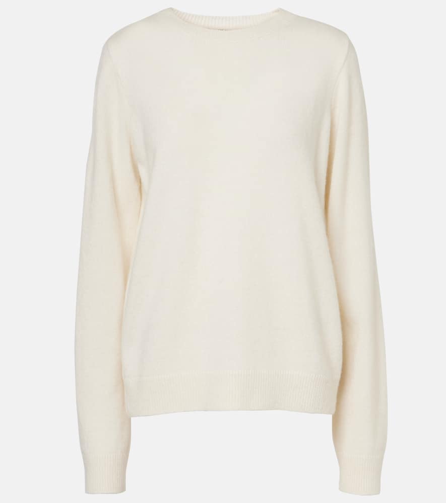 The Row Ilura Silk, Cashmere And Alpaca Sweater In White