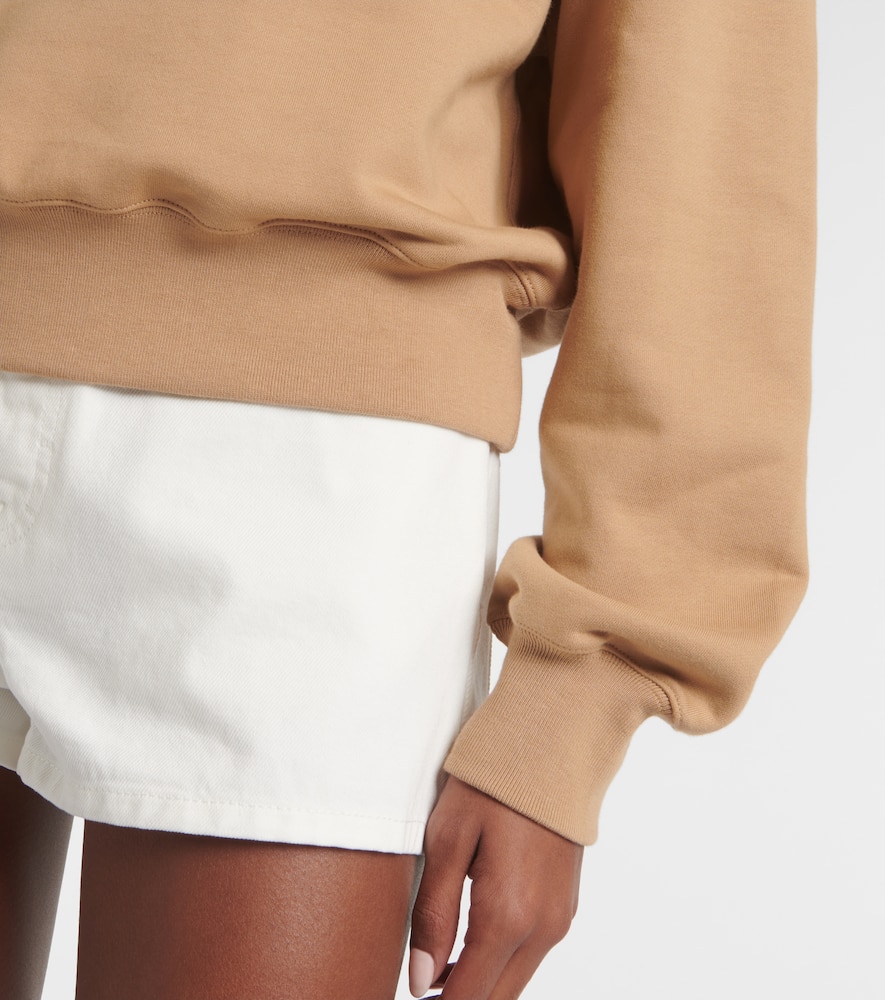 Gucci Caramel-coloured Sweatshirt With Printed Logo In Beige