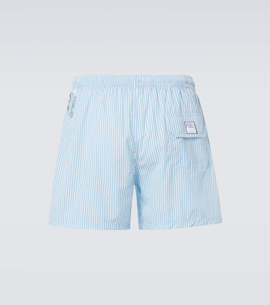 FEDELI STRIPED SWIM TRUNKS