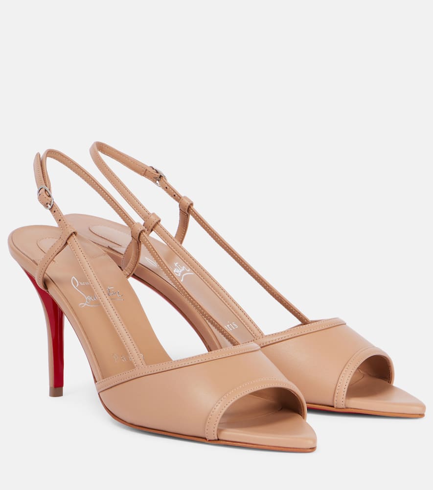 Miss Z 80 patent leather slingback pumps