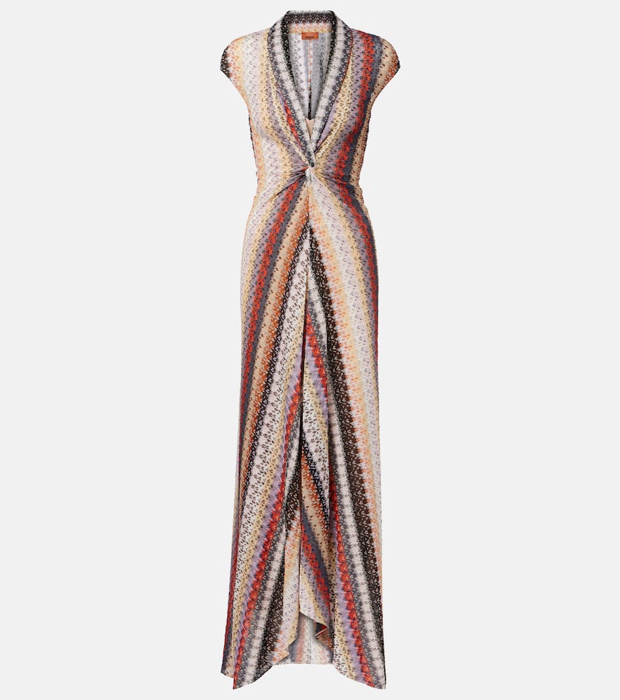 Lamé maxi dress