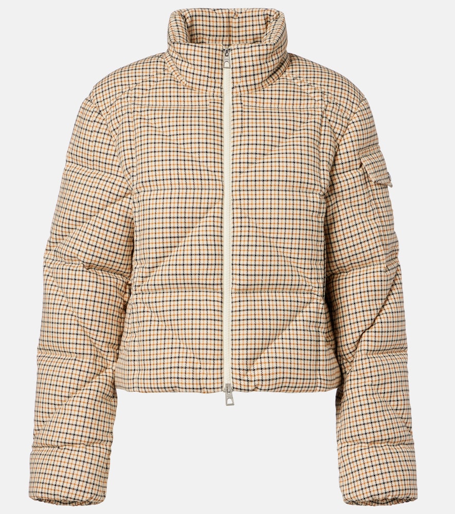 Moncler Keros checked quilted down jacket