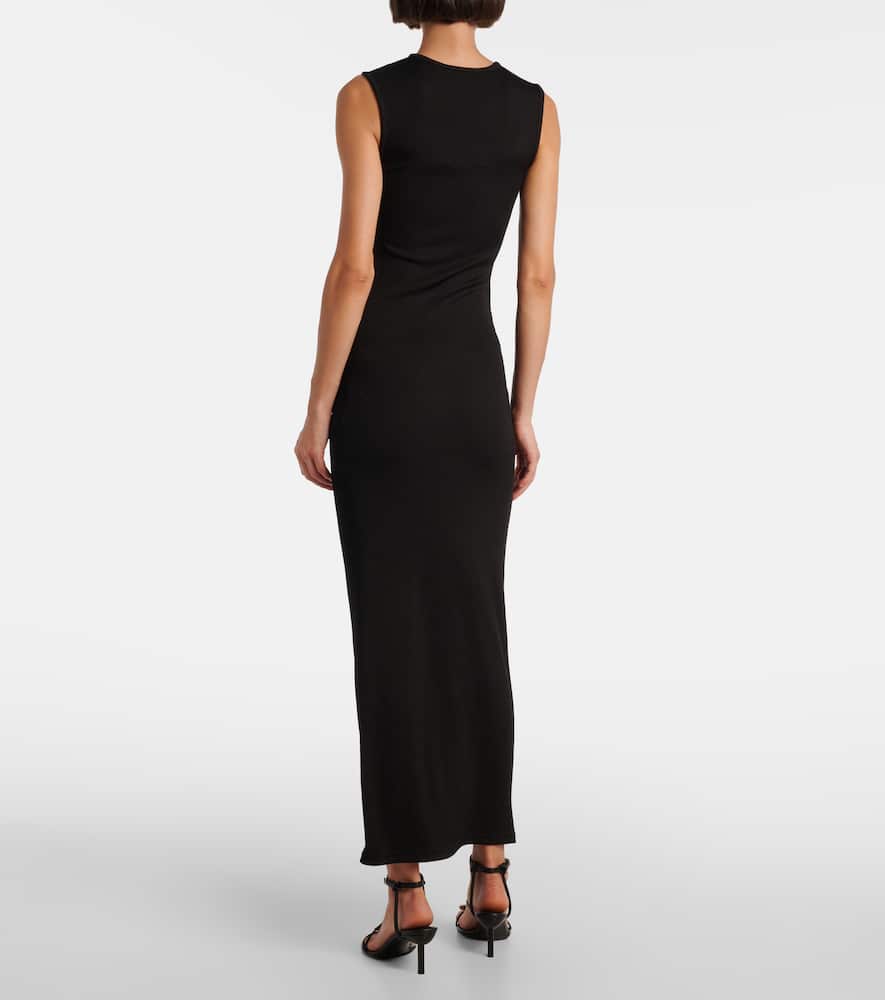 Christopher Esber Disconnect Embellished Maxi Dress In Black