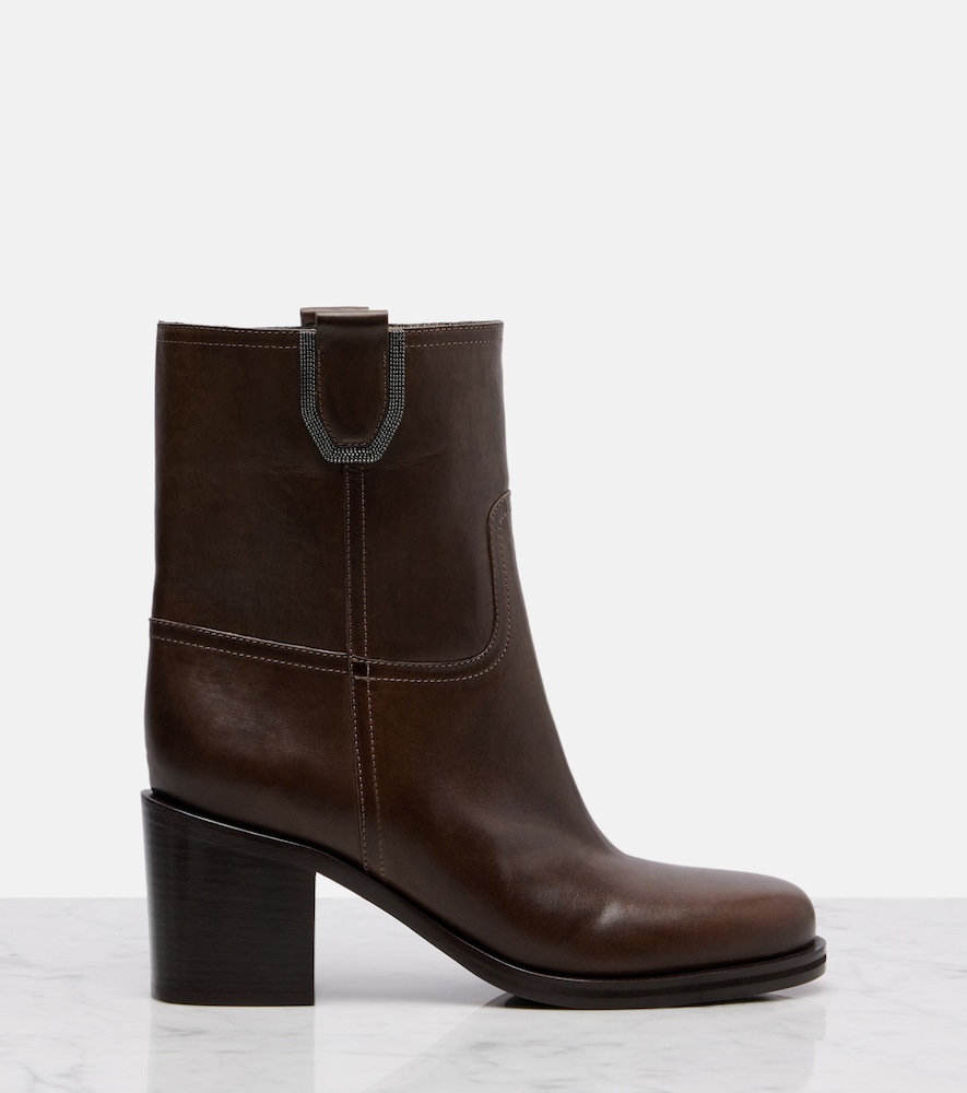  Brunello Cucinelli Brunello Cucinelli Ankle Boots Aus Leder 