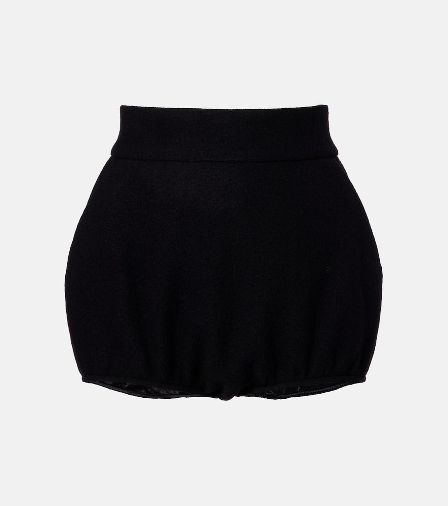 Dolce & Gabbana Virgin Wool Shorts In Black