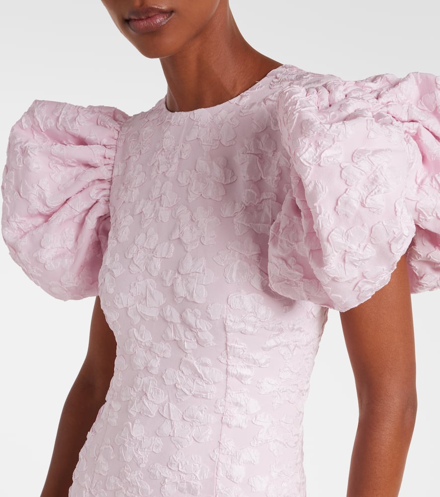 Rotate Birger Christensen Rotate Birgerchristensen Jacquard Midi Dress In Pink