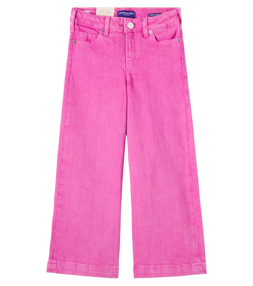 Scotch & Soda Striped Jeans In Pink