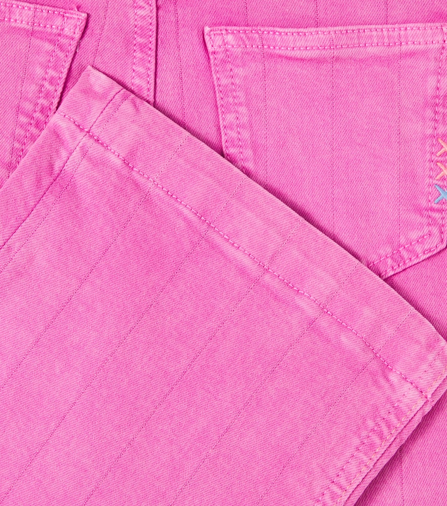 Scotch & Soda Striped Jeans In Pink