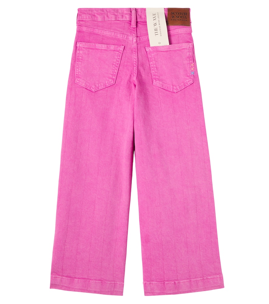 Scotch & Soda Striped Jeans In Pink