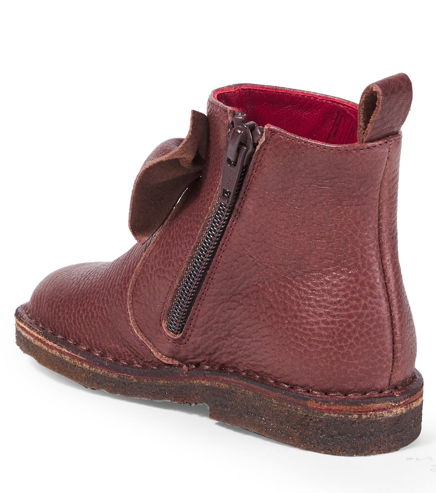 Pèpè Kava Bow-detail Leather Boots