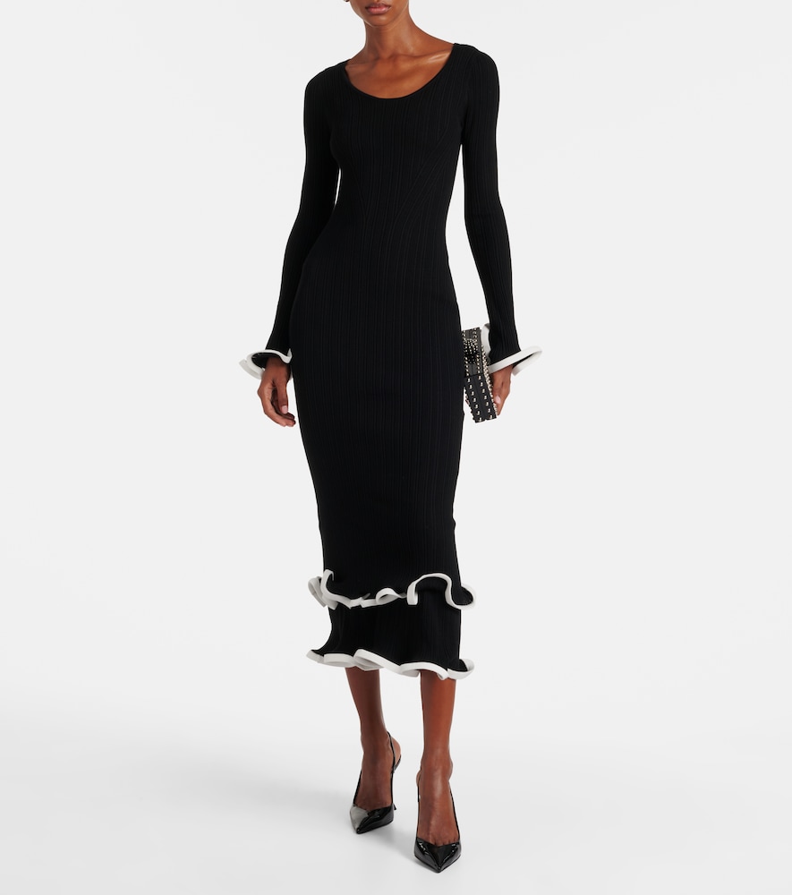 Simkhai Solani ribbed-knit midi dress