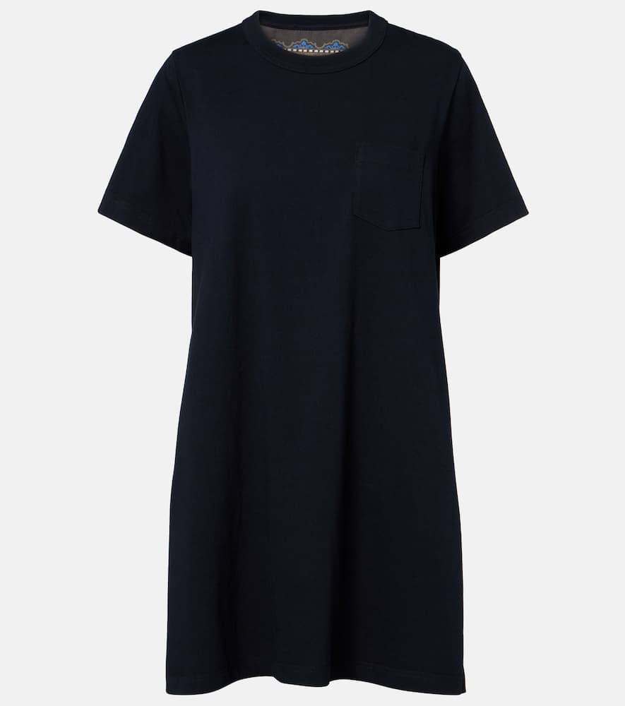 Sacai Paisley Paneled Minidress In Multi