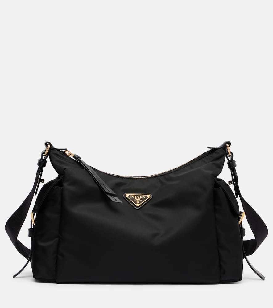 Prada Explore Re-nylon Large Shoulder Bag In Black