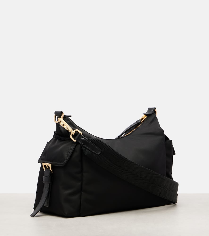 Prada Explore Re-nylon Large Shoulder Bag In Black