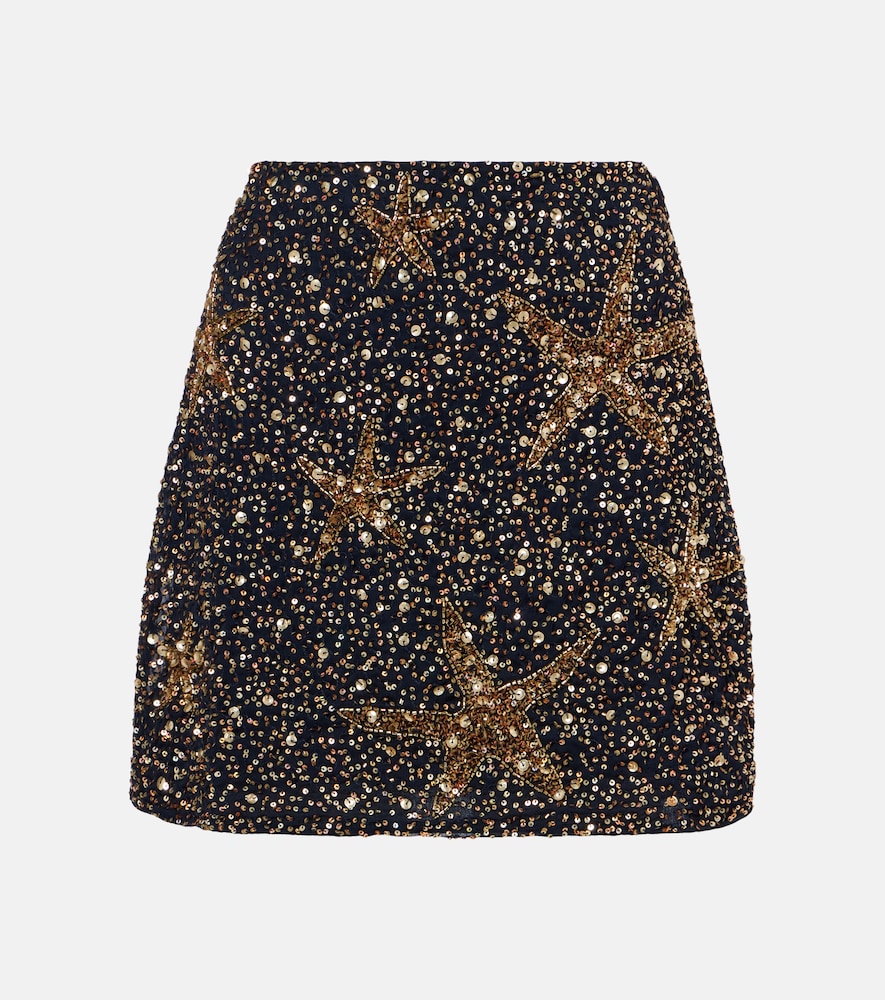 Minna Sequined Miniskirt