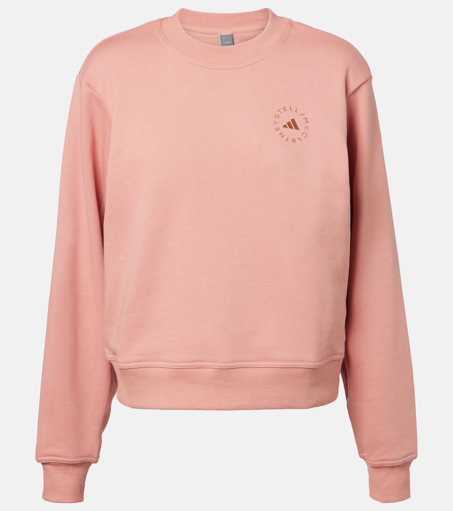 Adidas By Stella Mccartney Cotton Sweatshirt In Pink