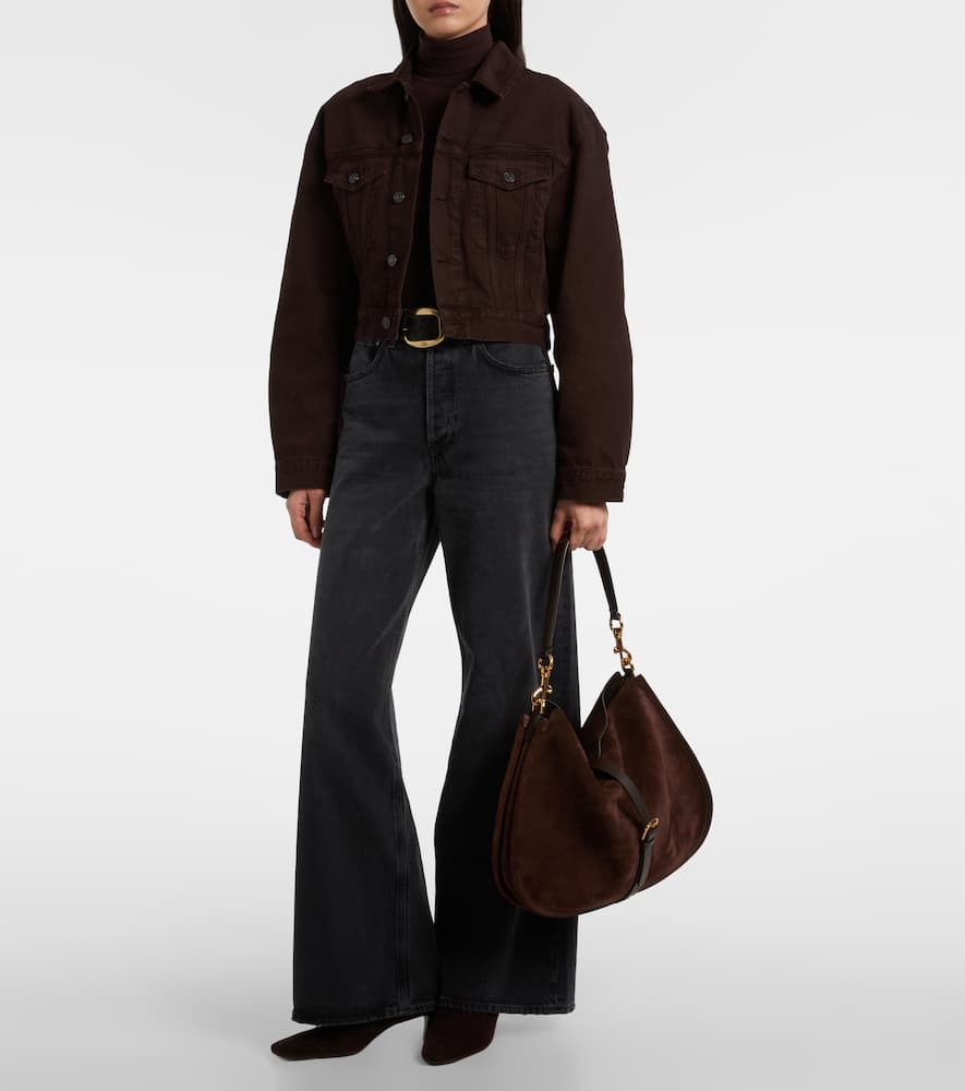 Agolde Radley Denim Jacket In Brown
