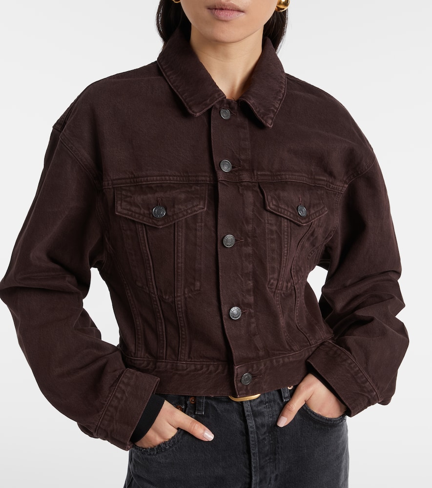 Agolde Radley Denim Jacket In Brown