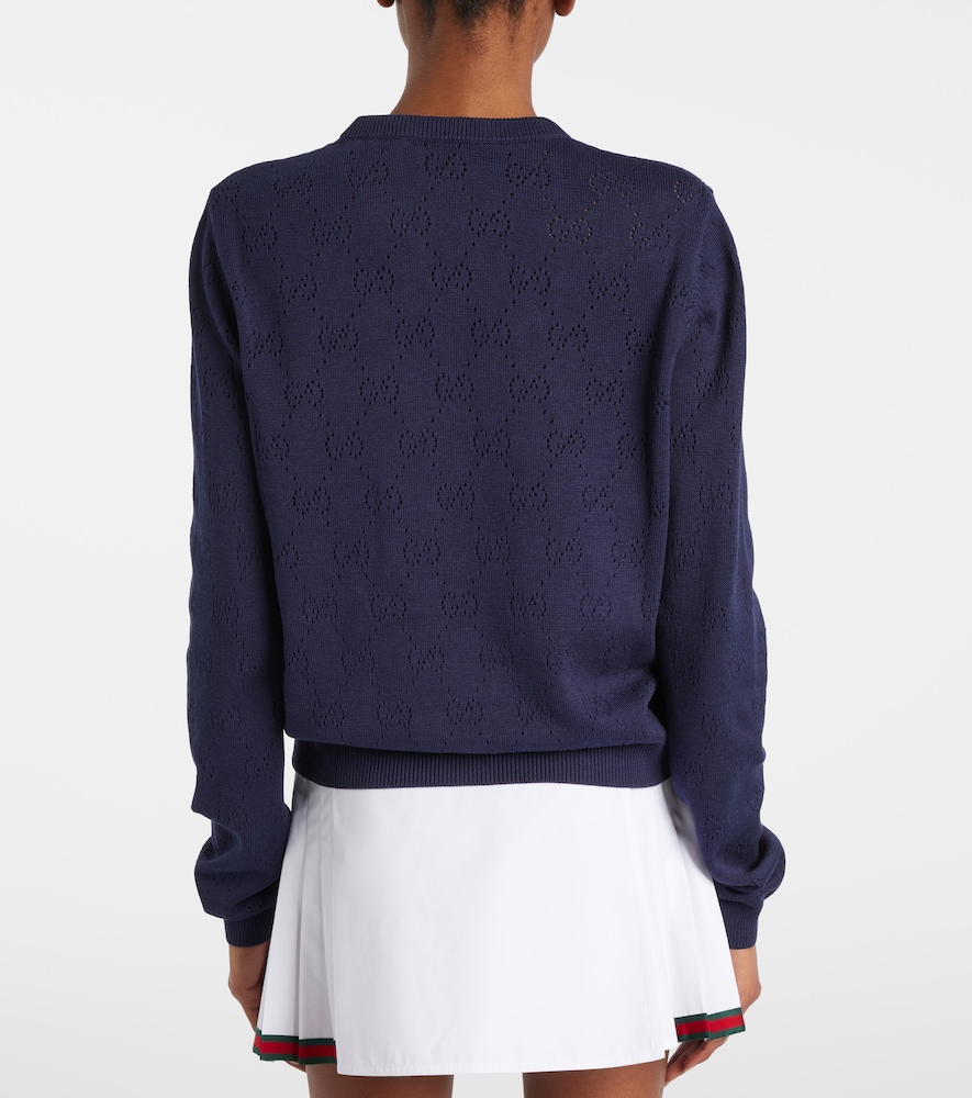  Gucci Gucci Cardigan Gg Aus Seide Und Baumwolle 