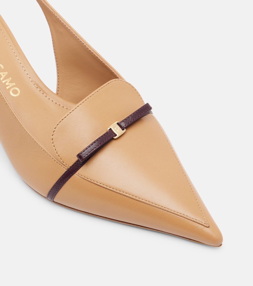  Ferragamo Ferragamo Slingback-pumps Aus Leder 