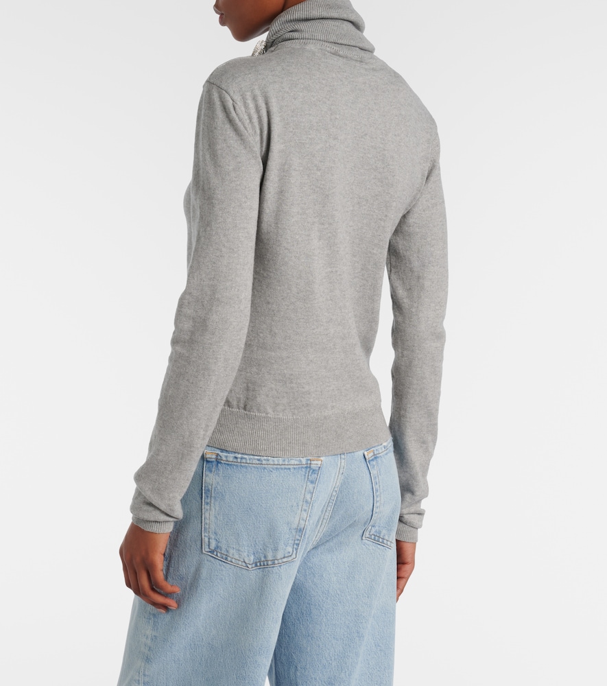 Cotton And Cashmere Turtleneck Sweater
