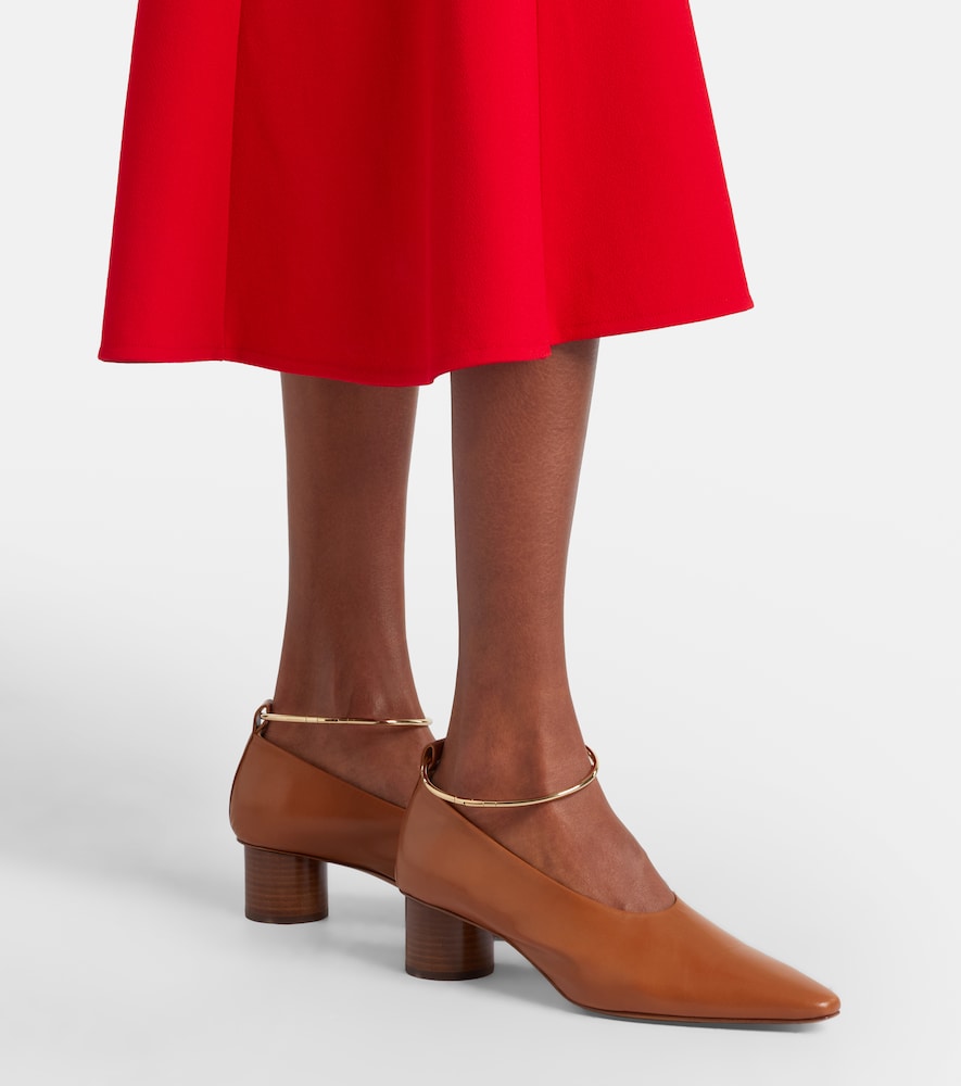 Jil Sander Ring leather pumps