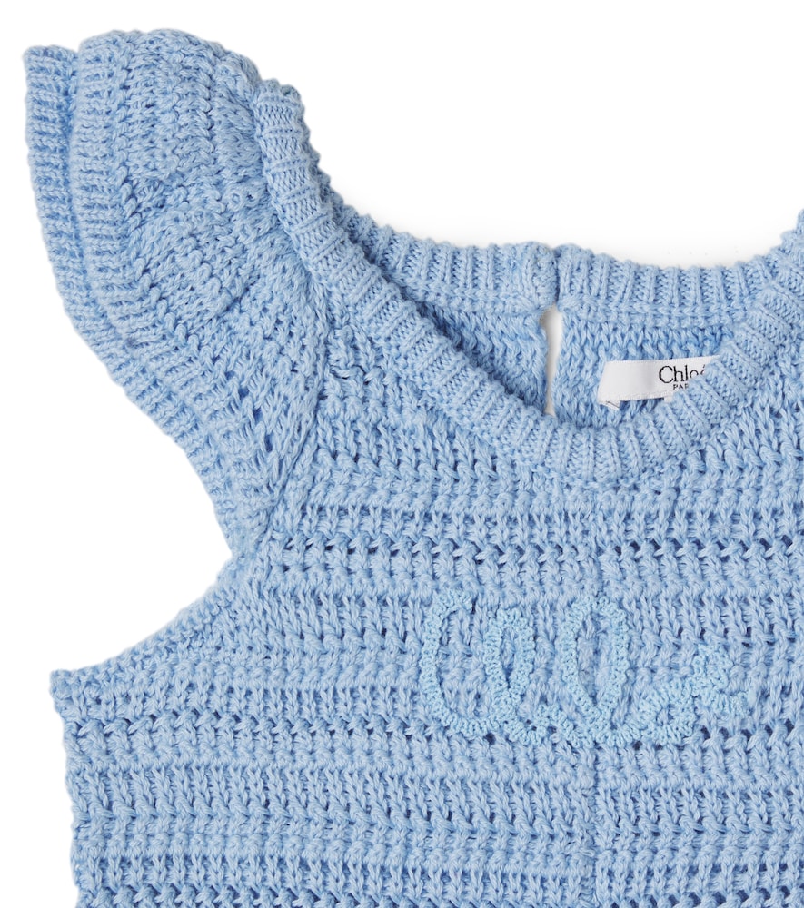  Chloe Kids Chloé Kids Baby Spieler Aus Häkelstrick 