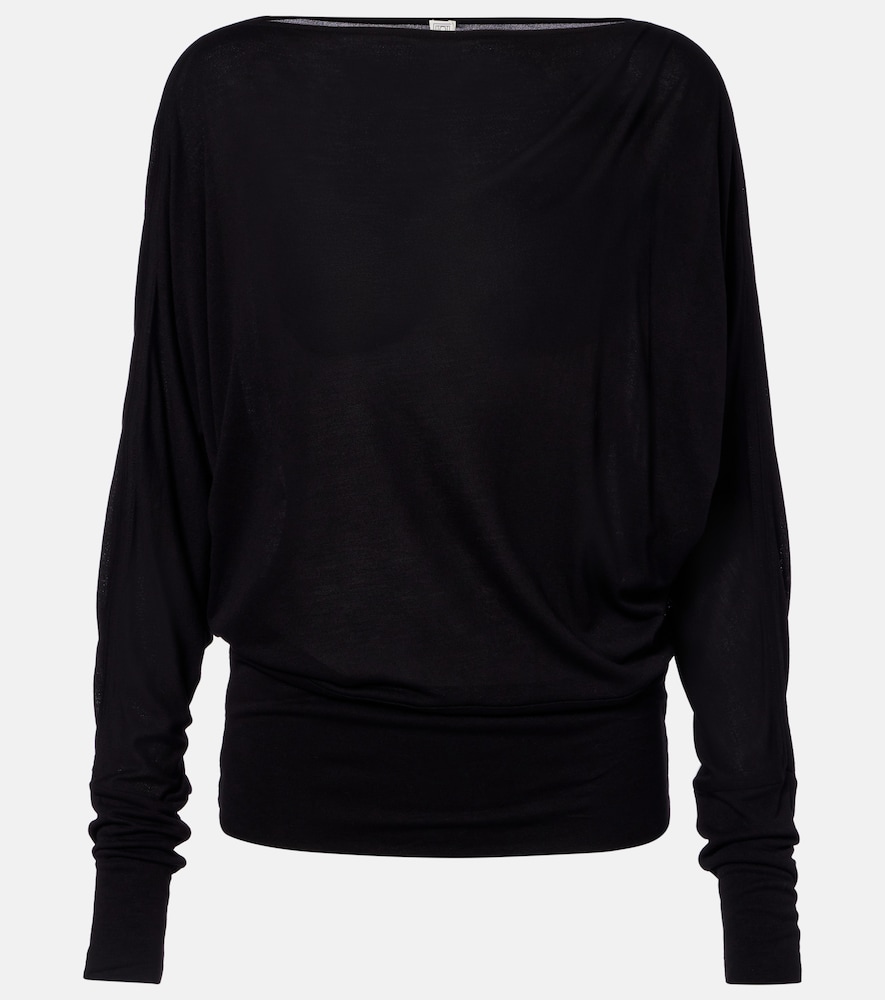 Toteme Draped jersey top