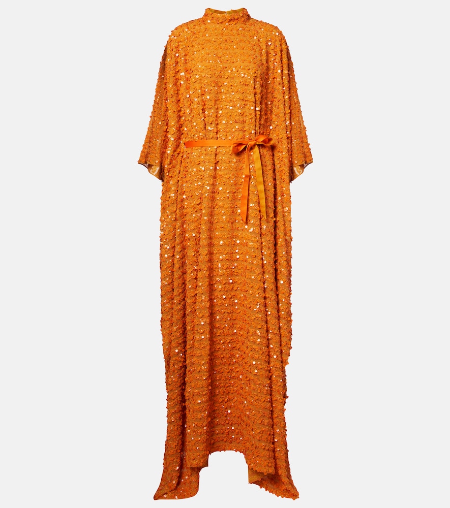 Taller Marmo Donna Caftano Caracciolo Con Paillettes Arancione Unica- Mytheresa