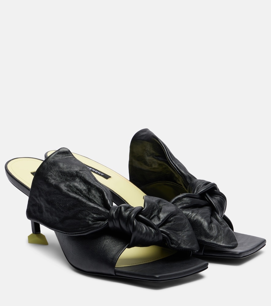 Givenchy Boudoir Bow leather mules