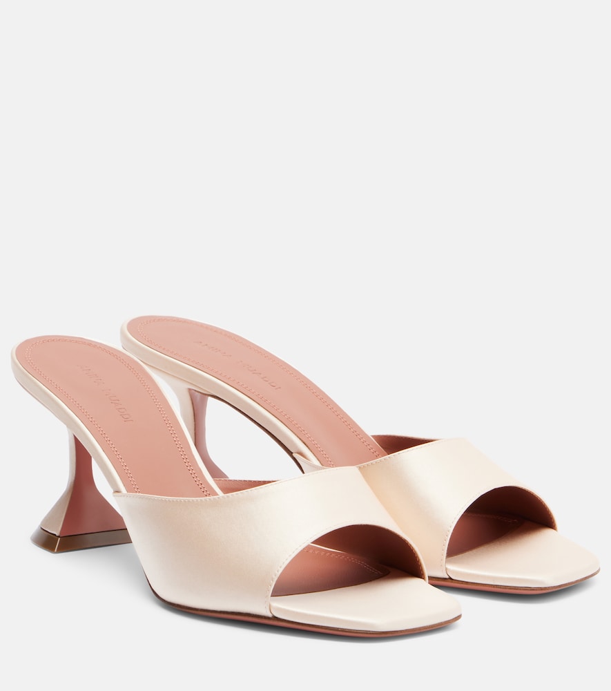 Amina Muaddi Lupita satin mules