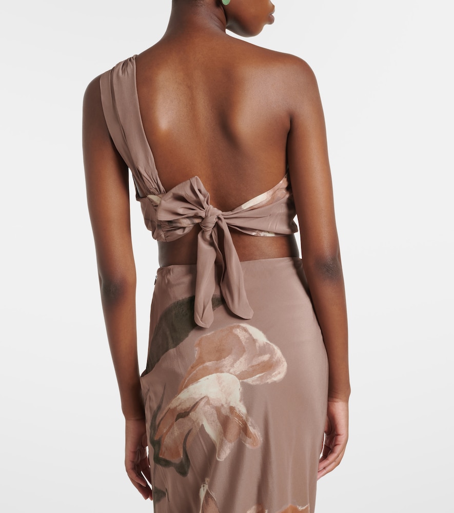  Sir Sir Azaliea Floral Silk Crop Top 