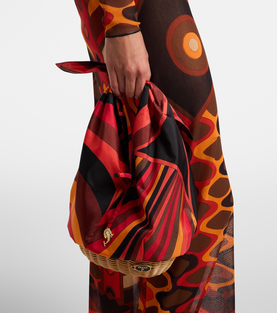 Pucci Picnic Iride silk top-handle bag