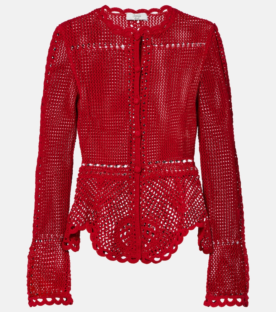 Erdem Crochet cotton cardigan