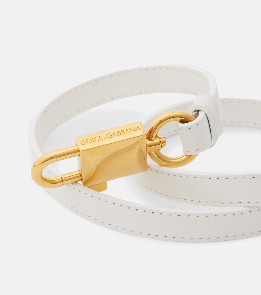  Dolce&gabbana Dolce&gabbana Lock Leather Belt 