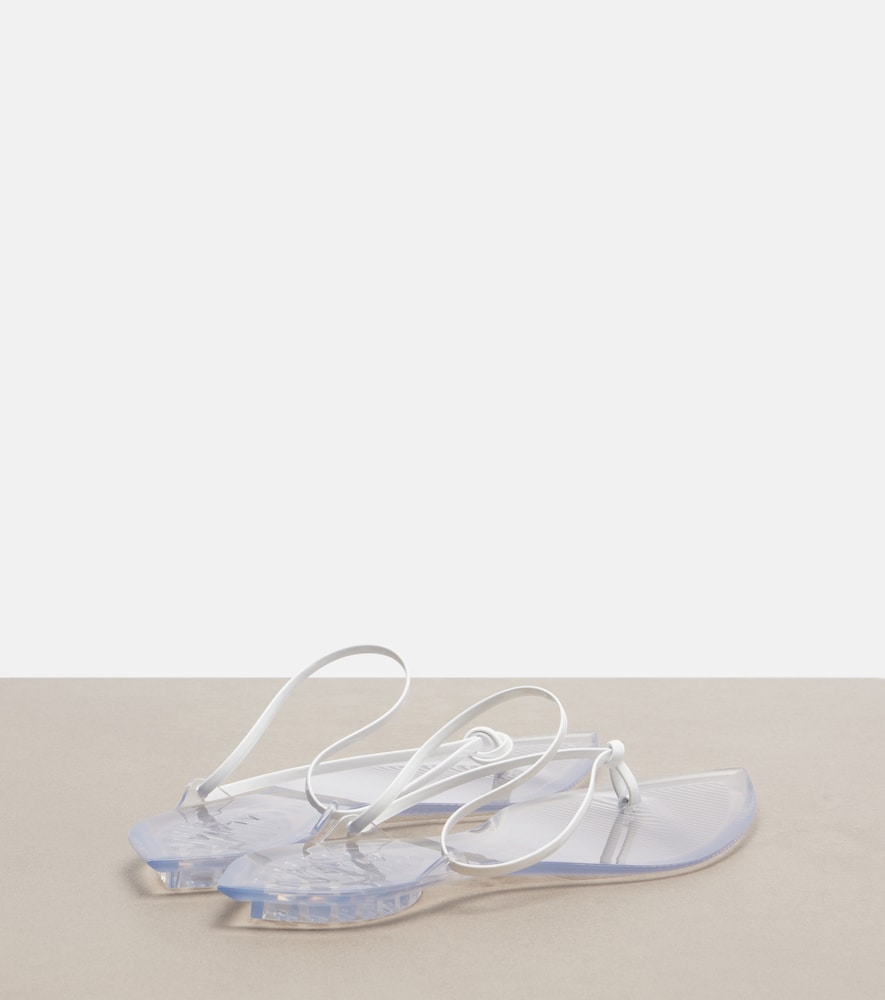  Alaia Alaia Invisible Leather Thong Sandals 