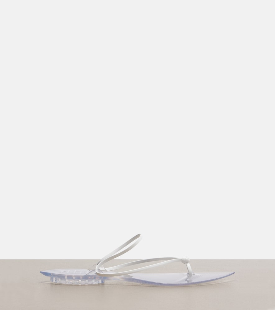  Alaia Alaia Invisible Leather Thong Sandals 
