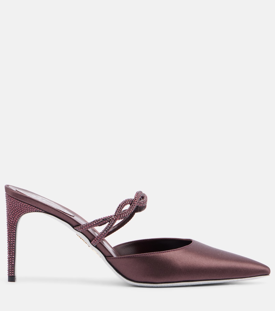 Crystal-Embellished Mules