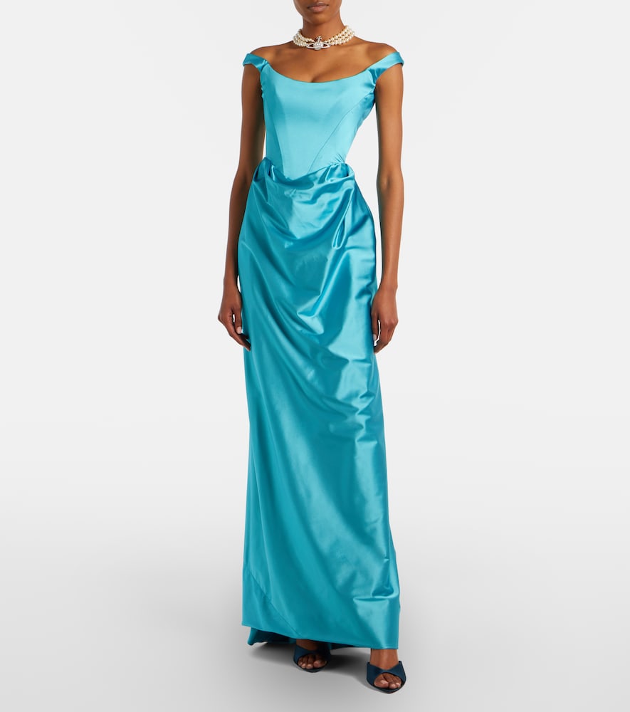 Vivienne Westwood Nova Camille satin bustier gown