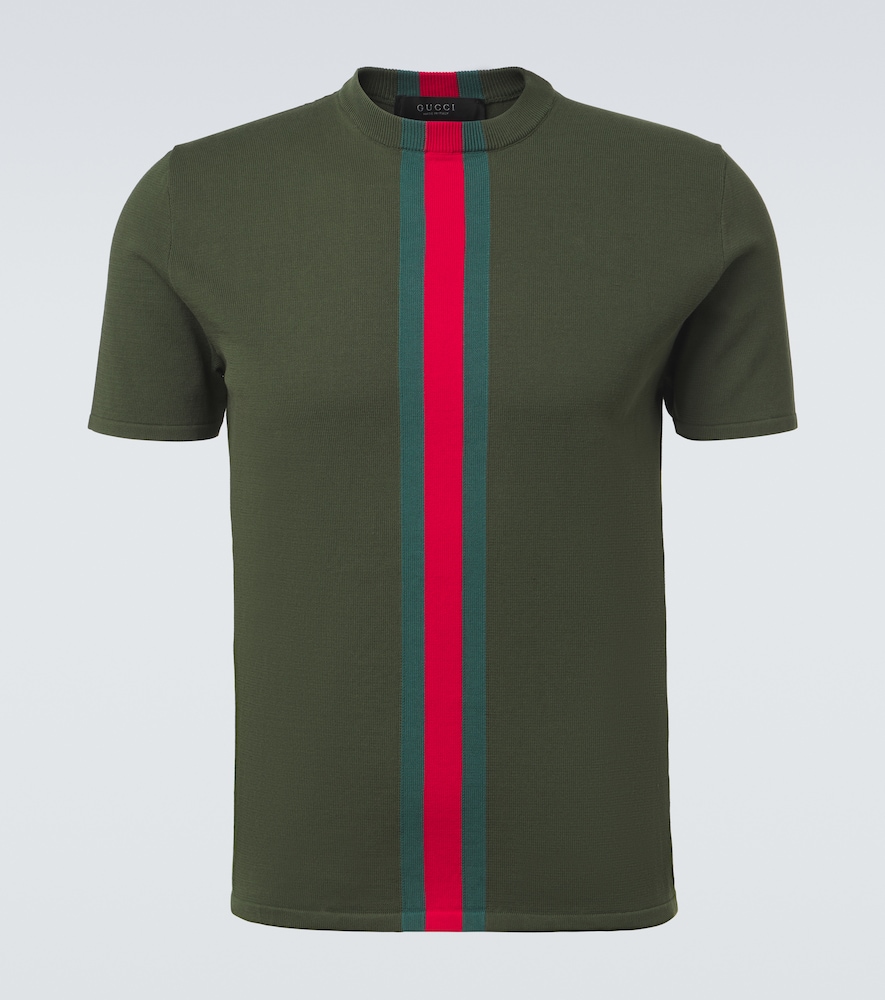 T-shirt Web Stripe in maglia di cotone