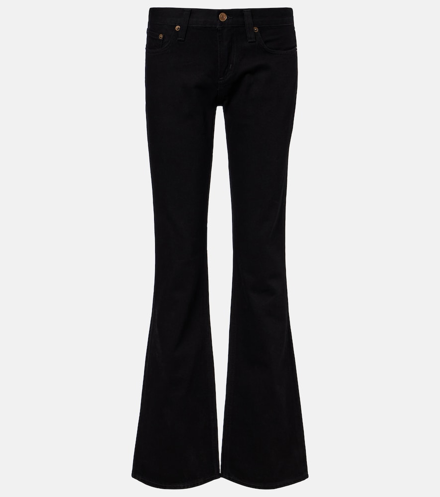 Low-rise bootcut jeans