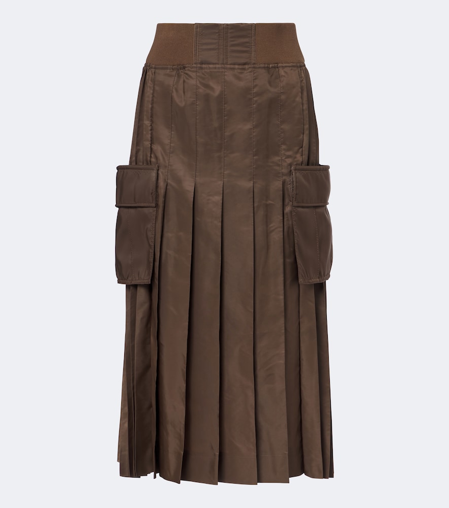 Sacai Jupe midi en sergé