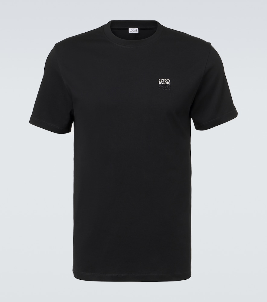 Loewe Anagram Cotton Jersey T-shirt In Black